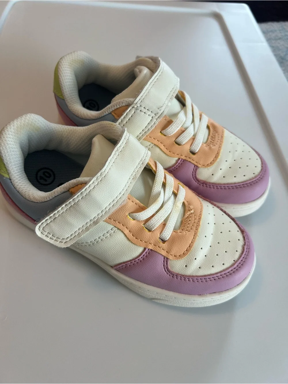 Cat & Jack Cream Pink Peach Kids Sneakers